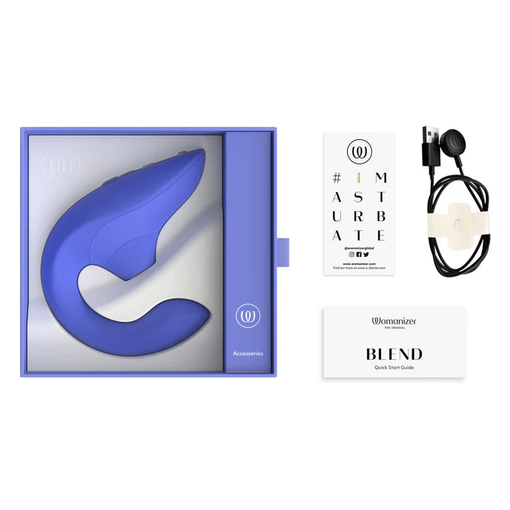 Womanizer Blend Vibrant dual stimulation rabbit vibrator – Pleasure Air technology