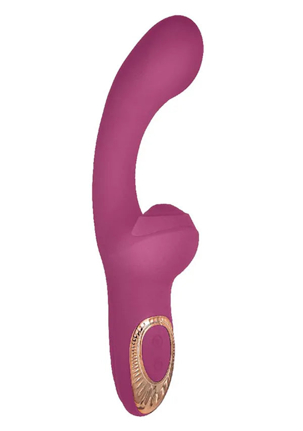 Nasstoys Heat-Up Thumper Massager – eggplant, Heated Dual-Motor G-Spot & Clitoral Vibrator with Thumping Action