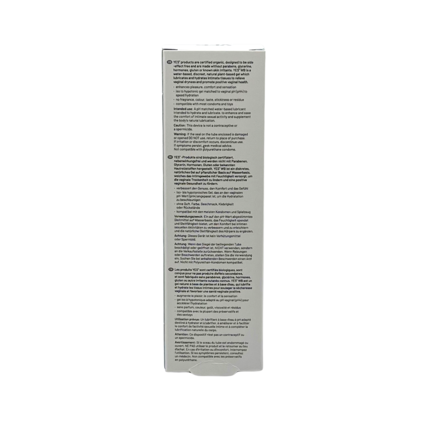 YES WB Water Based Organic Lubricant - 50ml