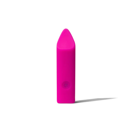 Dame Zig lipstick vibrator in Pink Plum with soft silicone tip