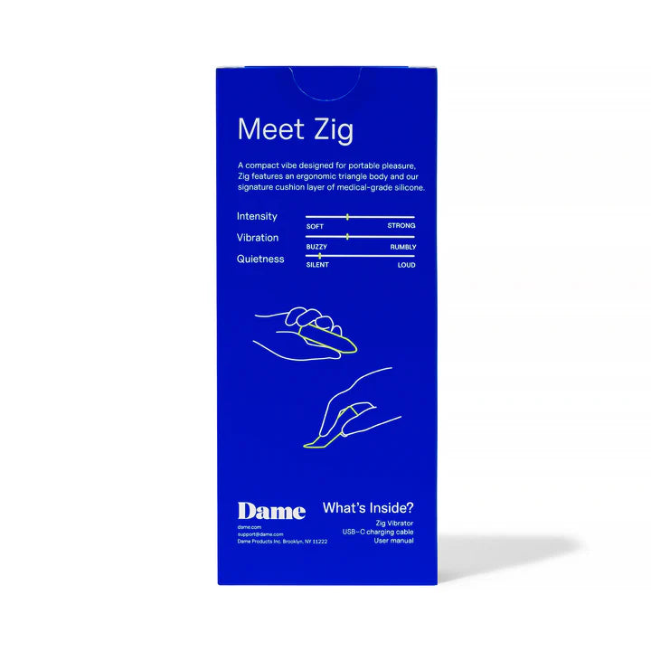 Dame Zig Compact Lipstick Vibrator