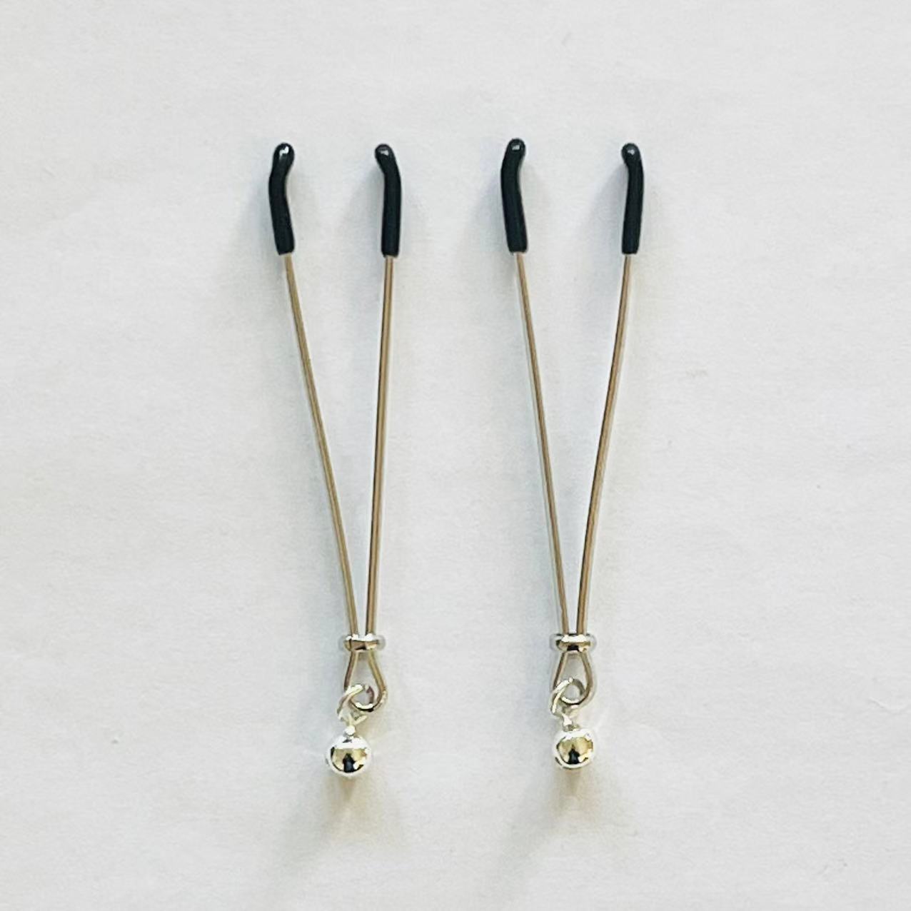 Minimalist Spring Nipple Clips – Stainless Steel Design with Optional Bells