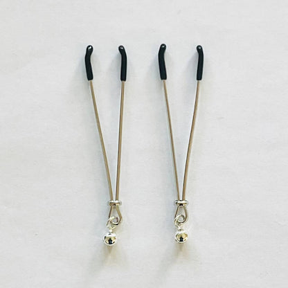 Minimalist Spring Nipple Clips – Stainless Steel Design with Optional Bells