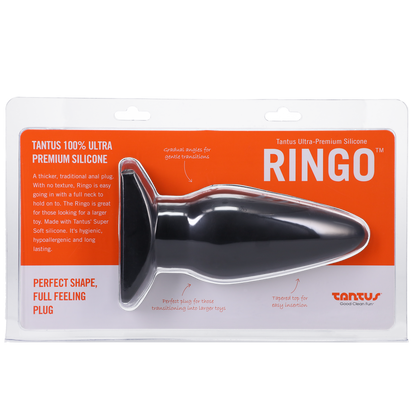 Large silicone butt plug for advanced users – Tantus Ringo full size view