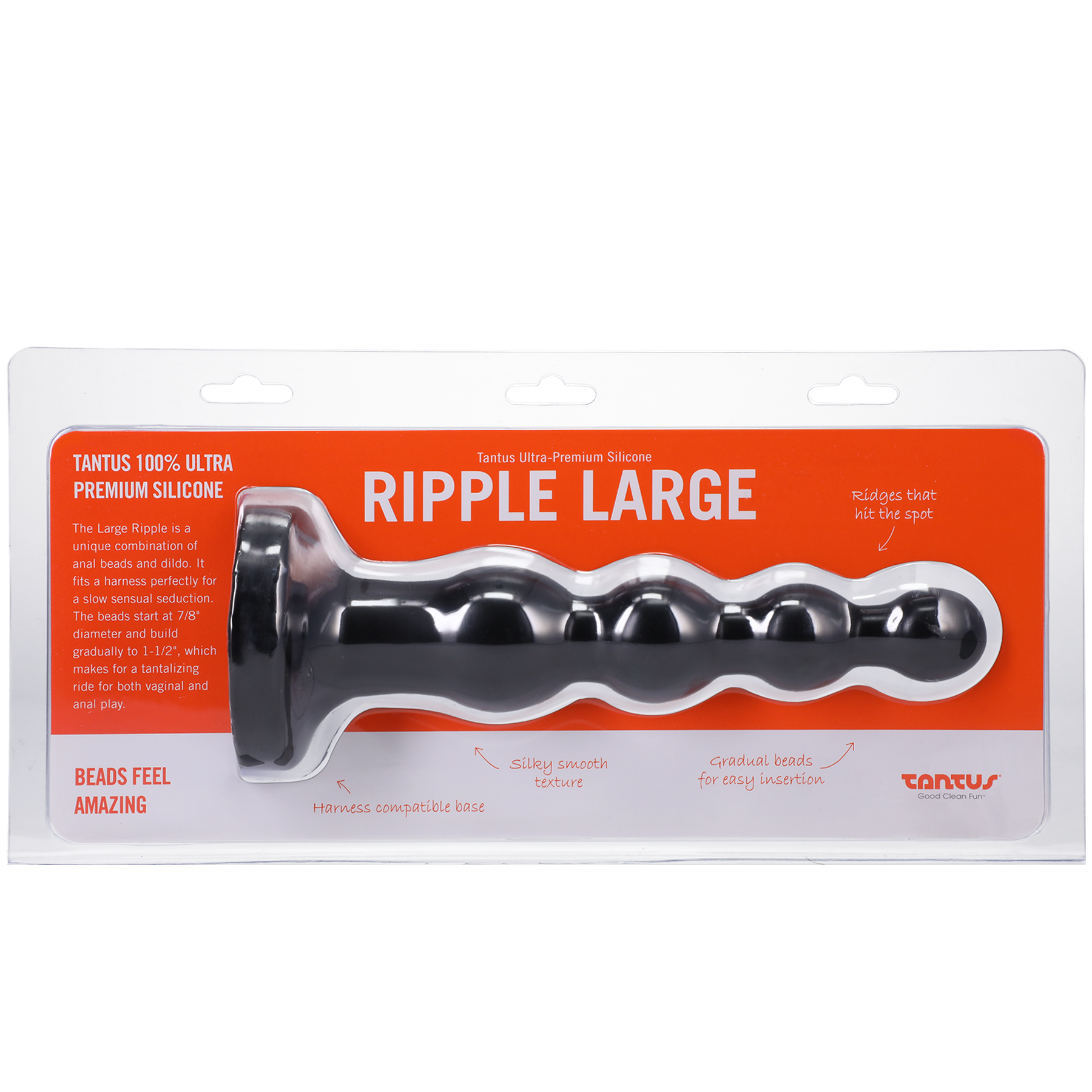 Tantus Large Ripple Silicone Plug