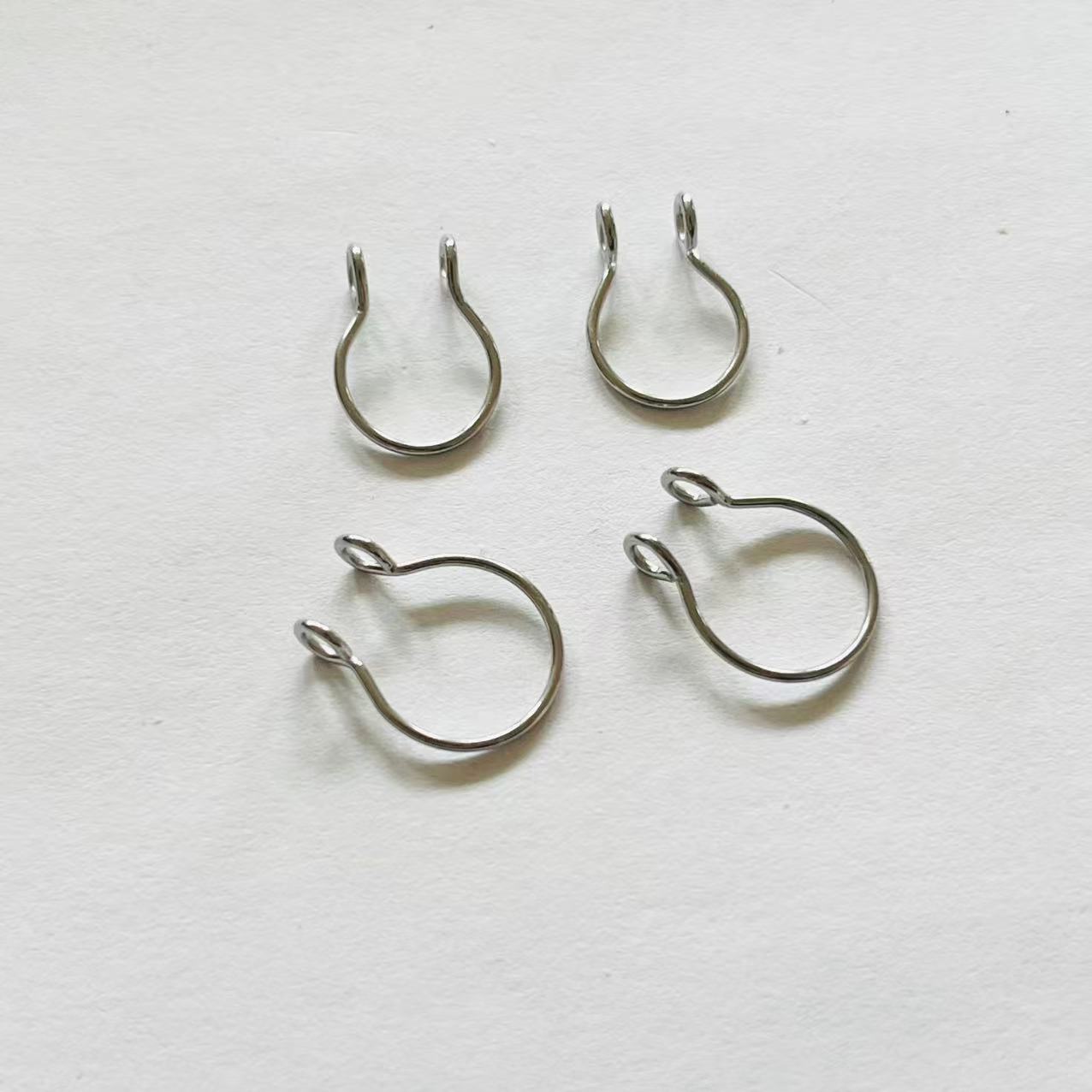 Minimalist Silver Nipple Rings – Non-Piercing