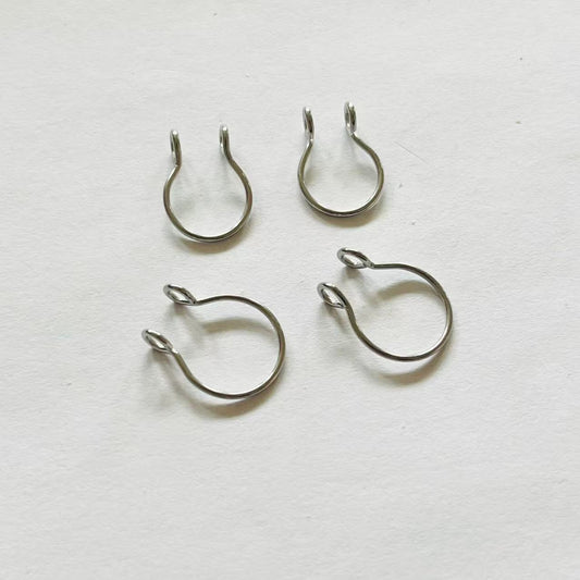 Minimalist Silver Nipple Rings – Non-Piercing