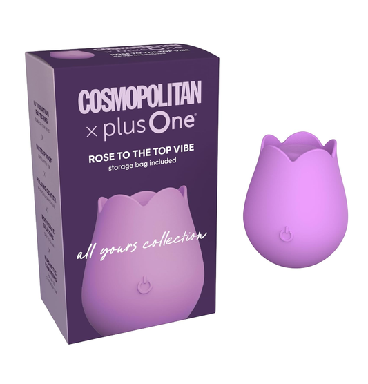 Rose To The Top Vibe Cosmo rose-shaped external vibrator made from body-safe silicone