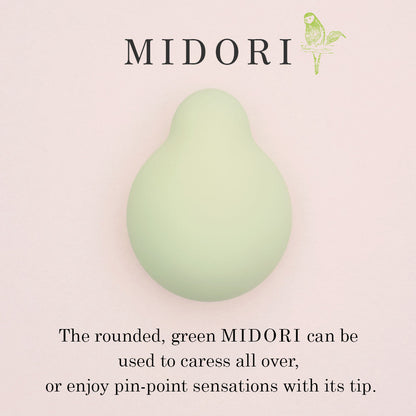 Iroha Midori green vibrator with rounded design