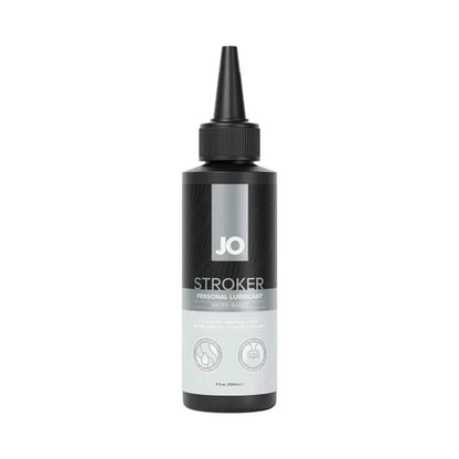 Bottle of JO Stroker personal lubricant on a white background