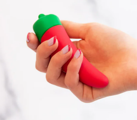 Emojibator Chili Pepper Vibrator – Red Flexible Bullet Vibe | PurpleNight.ca