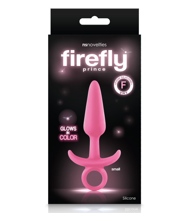 Bundle:CalExotics Booty Call Booty Starter Plug Black & NS Firefly Prince Small Plug Pink