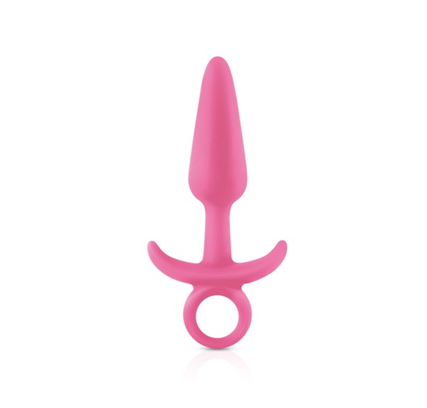 Bundle:CalExotics Booty Call Booty Starter Plug Black & NS Firefly Prince Small Plug Pink