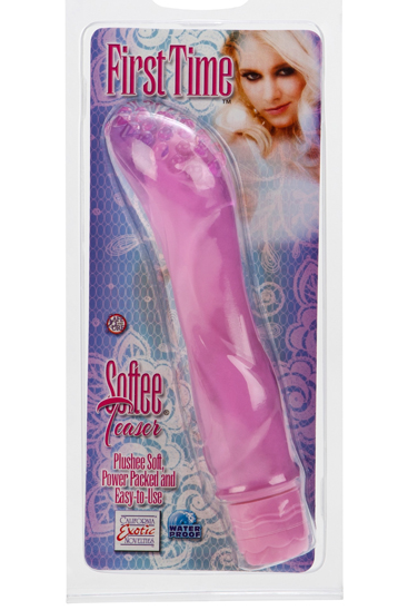 CalExotics First Time Softee Teaser Pink – Plush Beginner Vibrator | PurpleNight.ca