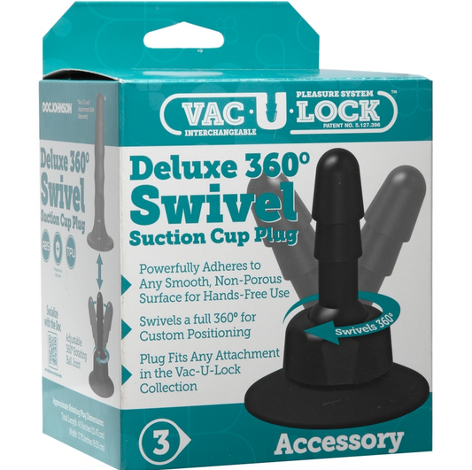 Doc Johnson Vac-U-Lock Deluxe 360' Swivel Suction Cup Plug