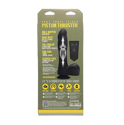 Doc Johnson Fort Troff Piston Thruster Mini Sex Machine Black