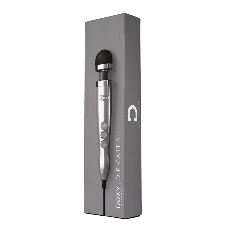 Doxy Die Cast 3 Wand Massager - Brushed Metal