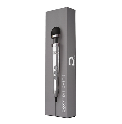 Doxy Die Cast 3 Wand Massager - Brushed Metal