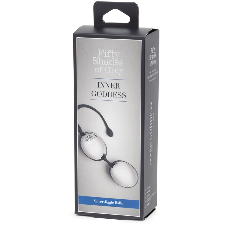 Fifty Shades Inner Goddess Jiggle Balls – Silver Weighted Kegel Balls