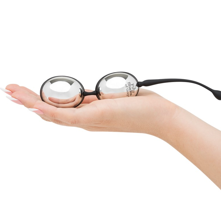Fifty Shades Inner Goddess Jiggle Balls – Silver Weighted Kegel Balls