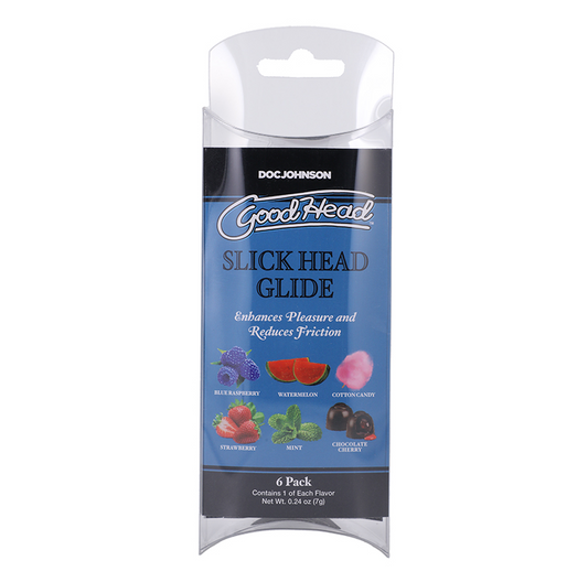 Doc Johnson GoodHead Slick Head Glide 6 Pack