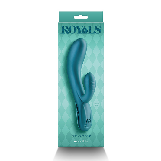 NS Novelties Royals Regent – Metallic Green Plush Silicone Luxury Vibrator