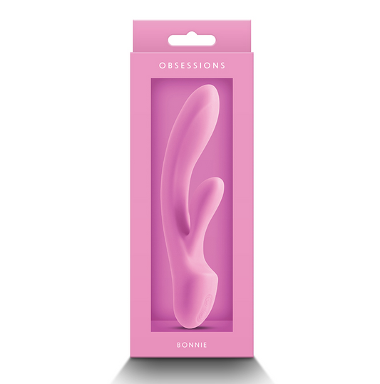 NS Novelties Obsessions Bonnie – Light Pink Plush Silicone Rechargeable Vibrator