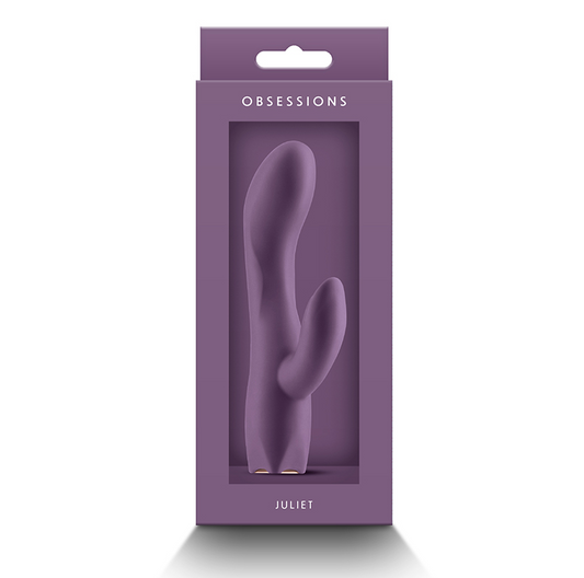 NS Novelties Obsessions Juliet – Dark Purple Rechargeable Silicone Vibrator