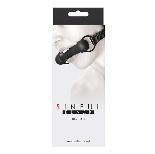 NS Sinful Bar Gag Black