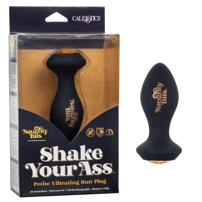 CalExotics Naughty Bits Vibrating Butt Plug Shake Your Ass