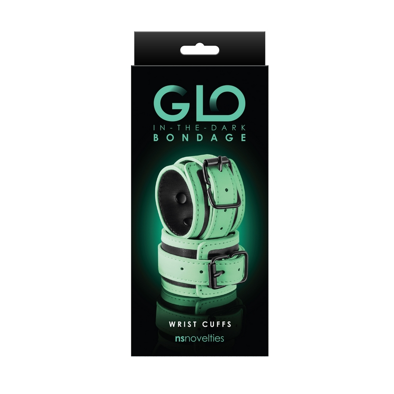 NS GLO Bondage Green Wrist Cuff