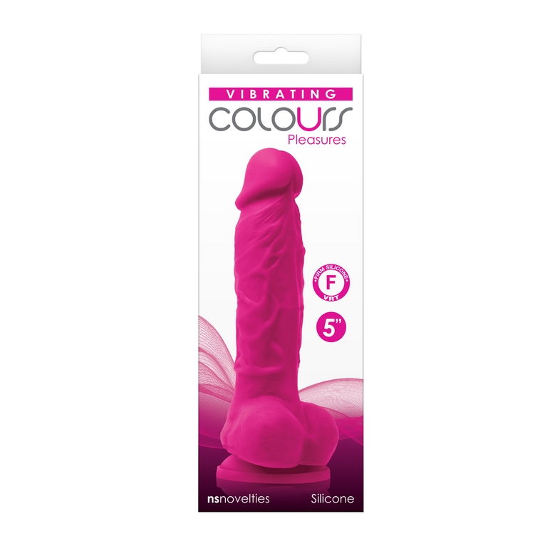 NS Colours 5″ Vibrating Dildo with suction cup base