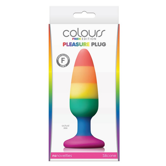 NS Novelties Colours Pride Edition Pleasure Plug – Rainbow Silicone Butt Plug