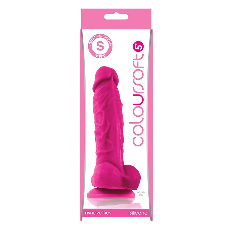 NS Colour Soft 5″ Soft Dildo Pink