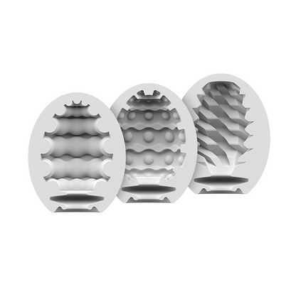 Satisfyer Masturbation Egg 3 Pack Riffle, Bubble, Fierce