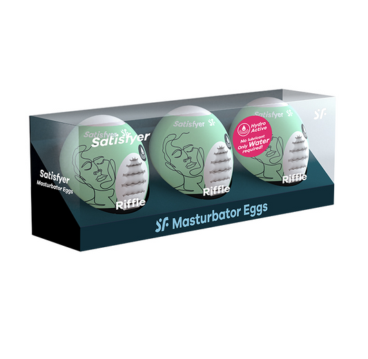 Satisfyer Masturbation Egg 3 Pack Riffle