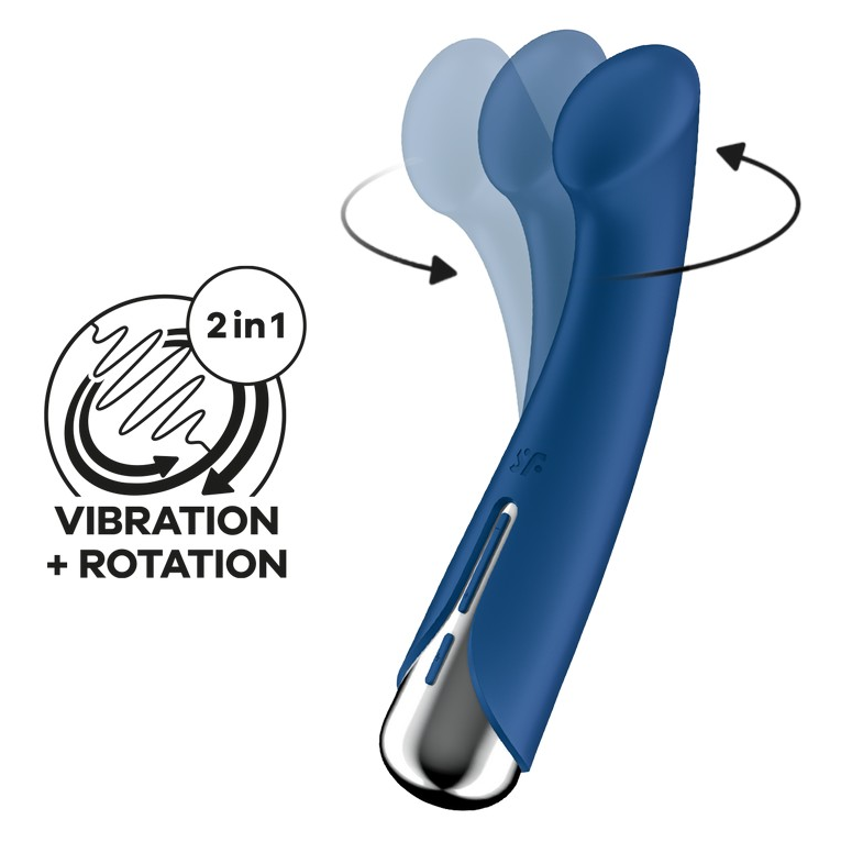 Waterproof Rechargeable G-Spot Vibrator with Dual Motor Control