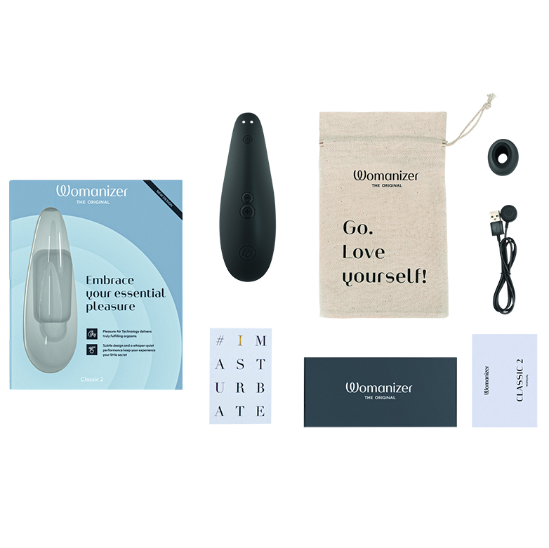  Womanizer Classic 2 Clitoral Stimulator – Contactless Suction Toy in Elegant Design