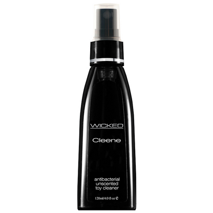 Wicked Cleene antibacterial sex toy cleaner spray 4oz bottle fragrance-free alcohol-free
