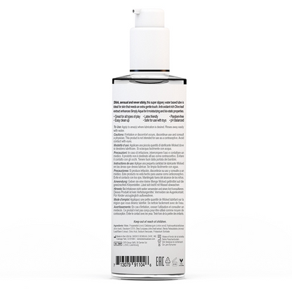 Wicked Simply Aqua Lube 4 oz