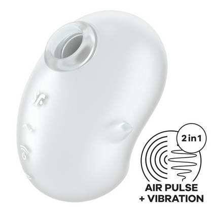 Satisfyer Cutie Ghost – Dual Motor Air Pulse & Vibration Clitoral Stimulator