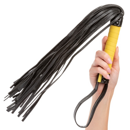 CalExotics Boundless Flogger vegan leather BDSM whip impact play couples power dynamics
