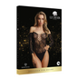 Shots Wonder Rhinestone Body Suit Black