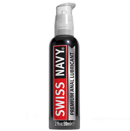 Swiss Navy Premium Anal Lube – 2 oz silicone-based anal lubricant with clove for soothing comfort | PurpleNight.ca