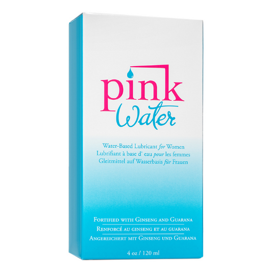 PINK Water-Based Lubricant – 4 oz Glass Bottle (Botanical Infused)