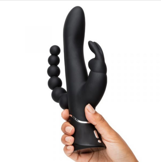 Happy Rabbit Triple Curve Black – 3-Motor G-Spot, Clitoral & Anal Vibrator