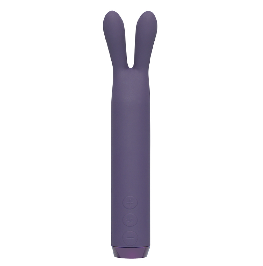 Je Joue Rabbit Silicone Bullet Vibrator with soft flexible ears for pinpoint clitoral stimulation, waterproof and rechargeable.