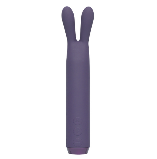 Je Joue Rabbit Silicone Bullet Vibrator with soft flexible ears for pinpoint clitoral stimulation, waterproof and rechargeable.
