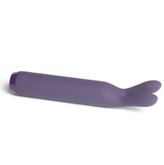 Je Joue Rabbit Silicone Bullet Vibrator with soft flexible ears for pinpoint clitoral stimulation, waterproof and rechargeable.