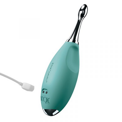 JimmyJane Focus Pro Sonic Massager – Black Silicone and Stainless Steel